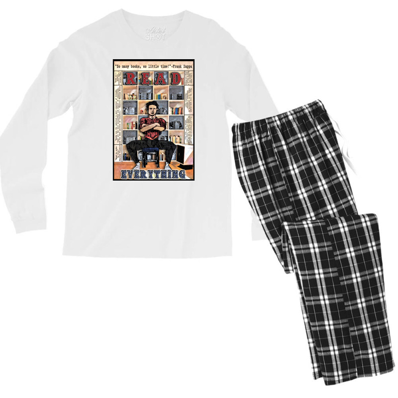 Read Everything Men's Long Sleeve Pajama Set | Artistshot