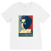 Rosa Luxemburg 1 V-neck Tee | Artistshot