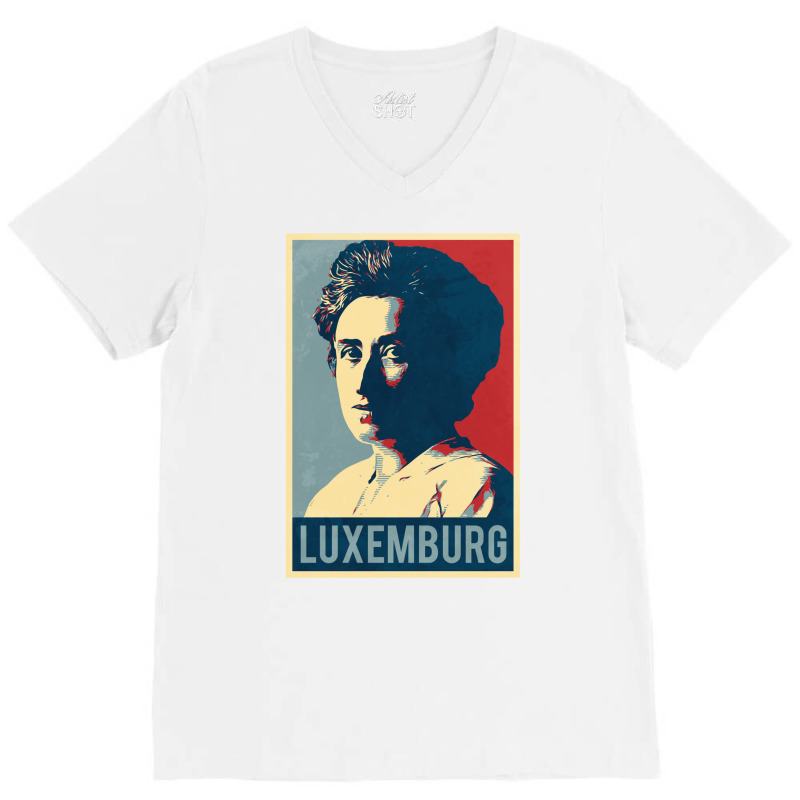 Rosa Luxemburg 1 V-neck Tee | Artistshot