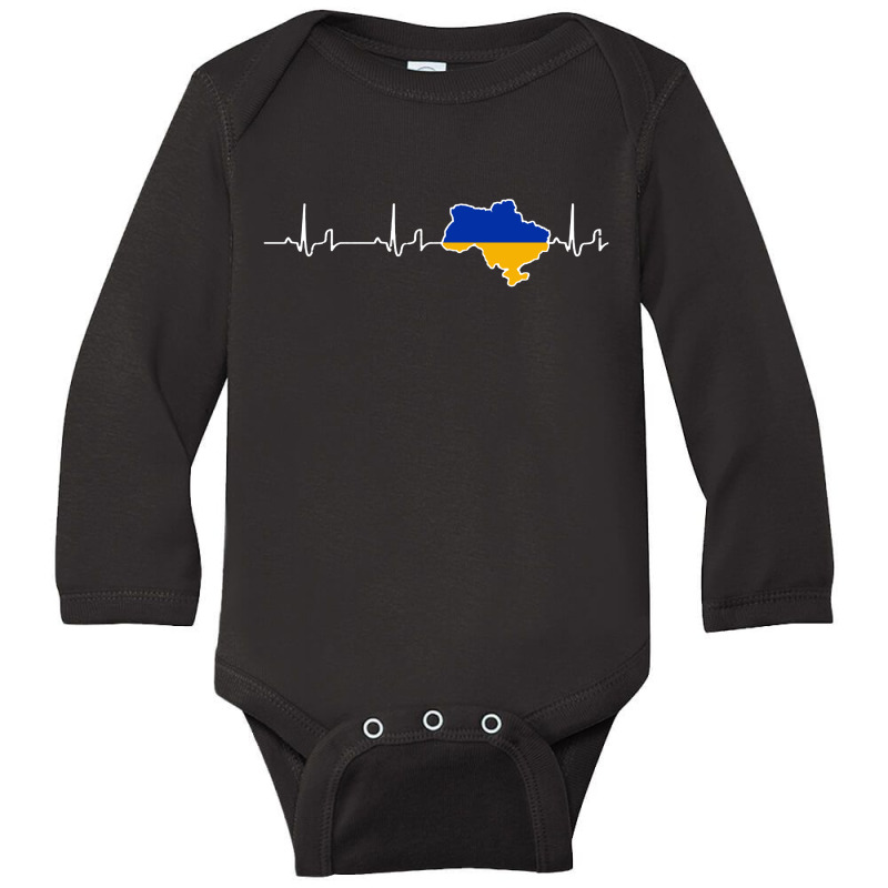 Heartbeat Stop War Long Sleeve Baby Bodysuit | Artistshot