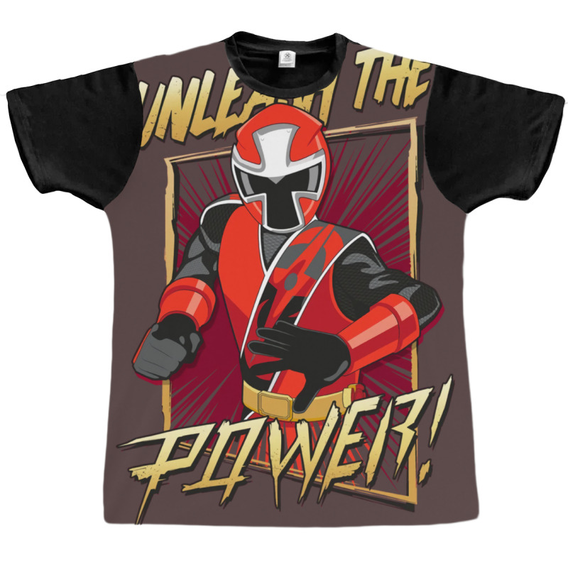 Red Ranger Unleashed Graphic T-shirt | Artistshot