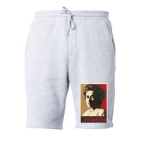 Rosa Luxemburg 2 Fleece Short | Artistshot