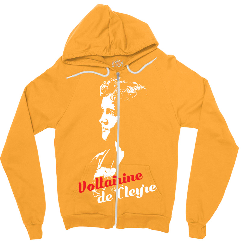 Voltairine De Cleyre Zipper Hoodie | Artistshot