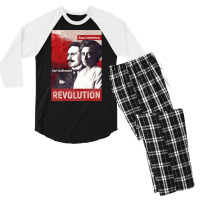 Rosa Luxemburg And Karl Liebknecht Men's 3/4 Sleeve Pajama Set | Artistshot