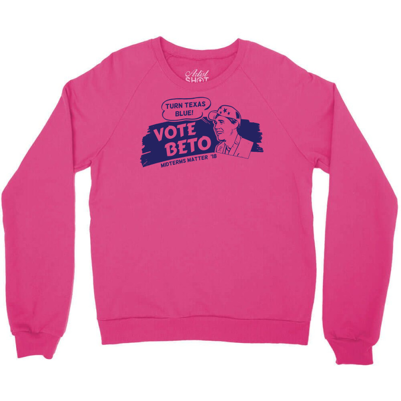 Vote Beto   Retro Style Crewneck Sweatshirt | Artistshot