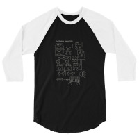 Synthesizer Signal Path For Electronic Musician 3/4 Sleeve Shirt | Artistshot