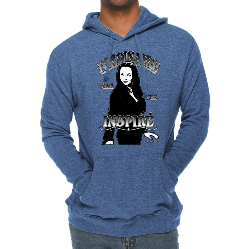 Morticia L’ordinaire N'est Pas Inspiré Lightweight Hoodie by pantesqubeei | Artistshot