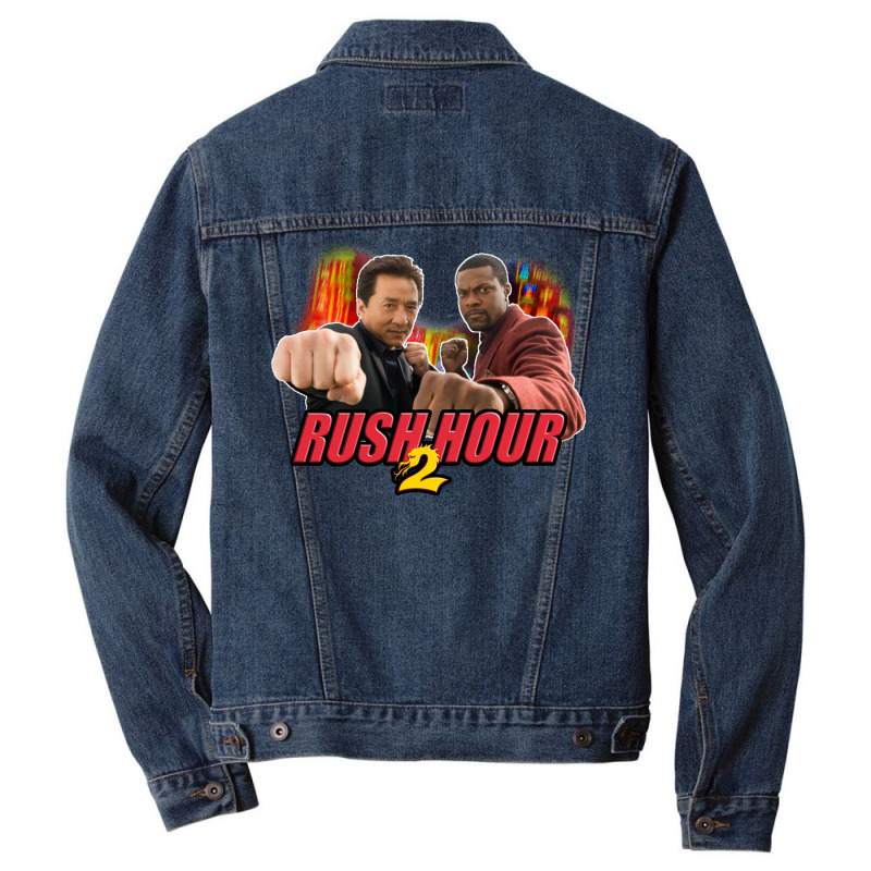 Rush Hour 2   Custom Design Men Denim Jacket | Artistshot