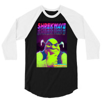 S H R E K W A V E 3/4 Sleeve Shirt | Artistshot