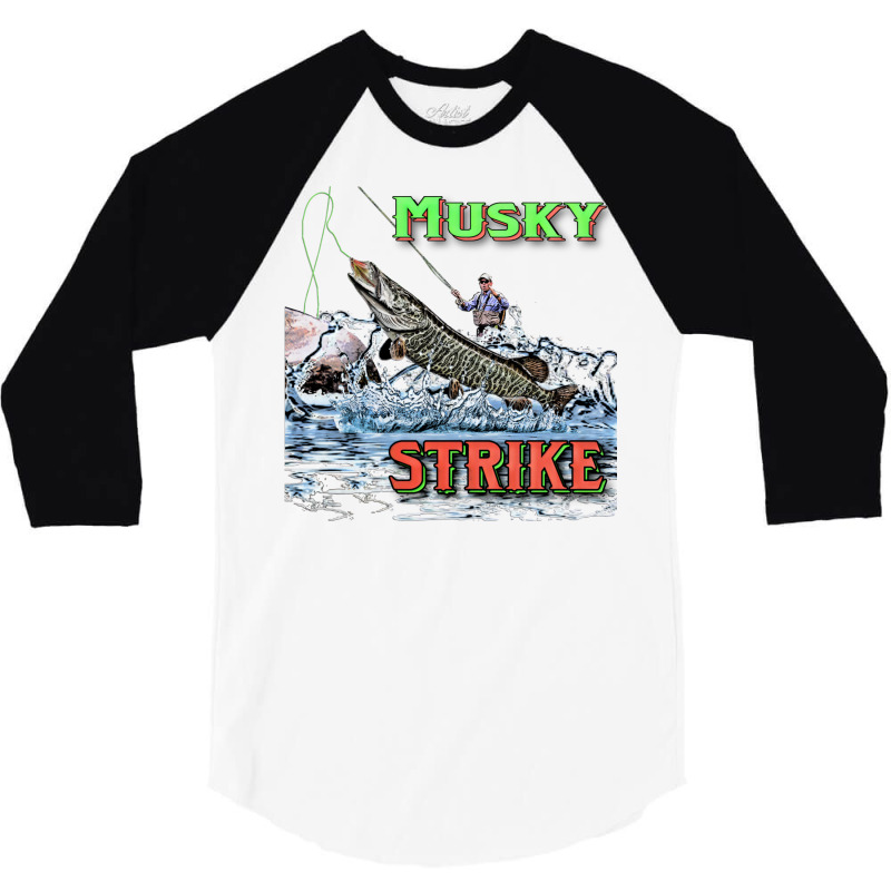 Musky Strike 3/4 Sleeve Shirt by pantesqubeei | Artistshot