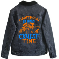 Countdown Is Over It's Cruise Time, Cruising Together T Shirt Unisex Sherpa-lined Denim Jacket | Artistshot