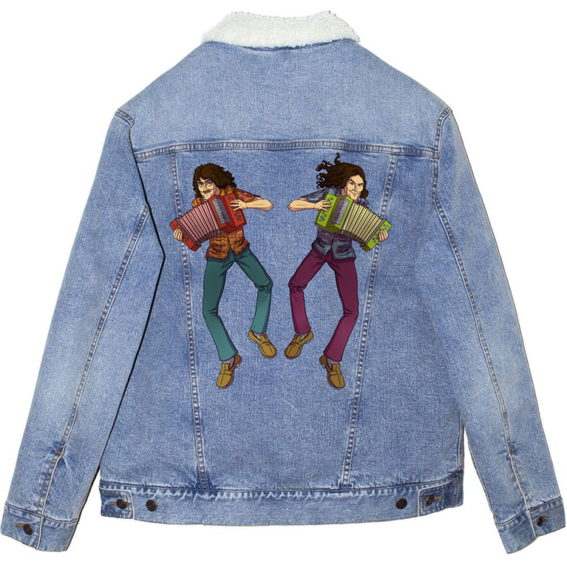 Weird Al Then And Now Unisex Sherpa-lined Denim Jacket | Artistshot