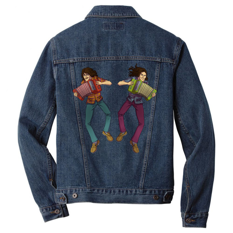 Weird Al Then And Now Men Denim Jacket | Artistshot