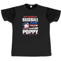 Baseball Coach My Favorite Baseball Player Calls Me Poppy Baseball Graphic T-shirt | Artistshot