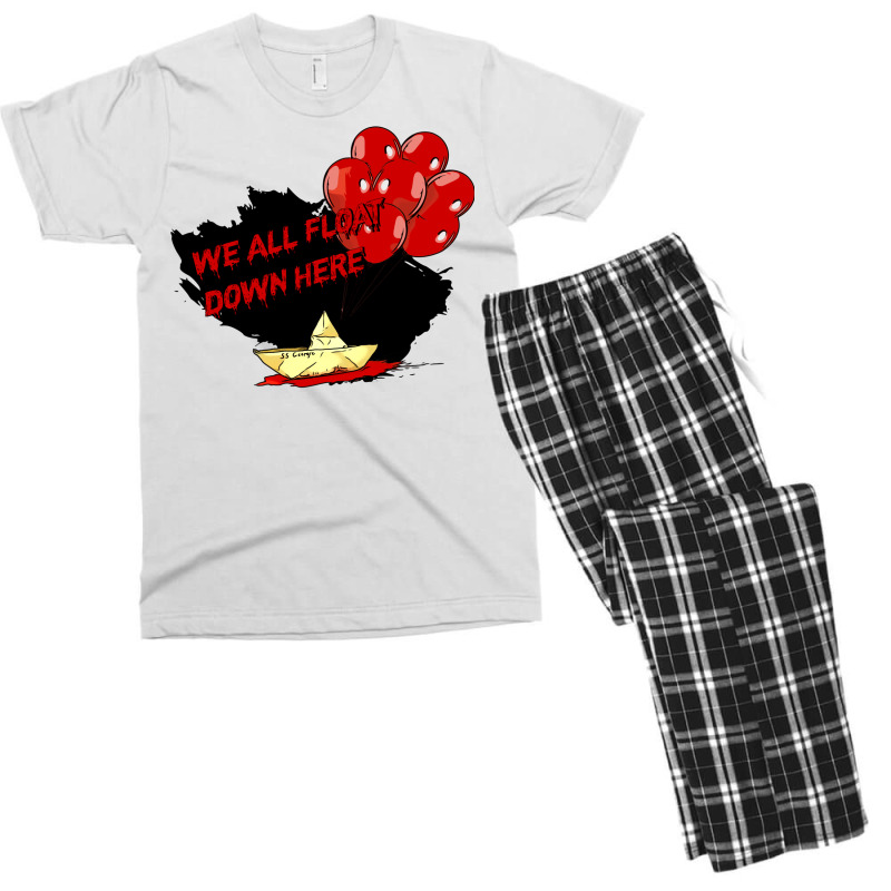 Scary Horror Clown Balloon Face Mask Men's T-shirt Pajama Set | Artistshot