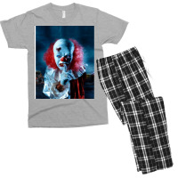 Scary Horror Clown Face Mask Men's T-shirt Pajama Set | Artistshot