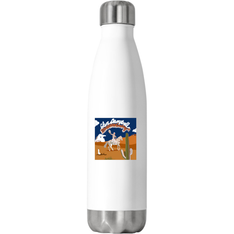 Rhinestone Cowboy Album Stainless Steel Water Bottle | Artistshot