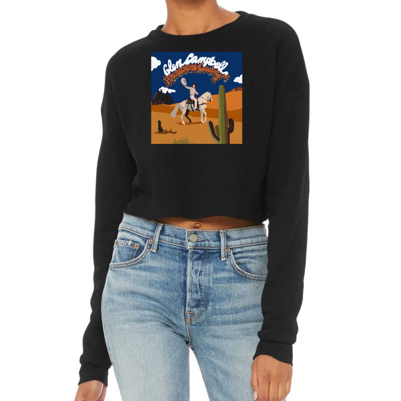 Rhinestone Cowboy Album Cropped Sweater by yulderhogbenm | Artistshot