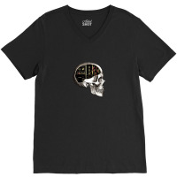 Analog Modular Synthesizer Skull For Synth Nerd V-neck Tee | Artistshot