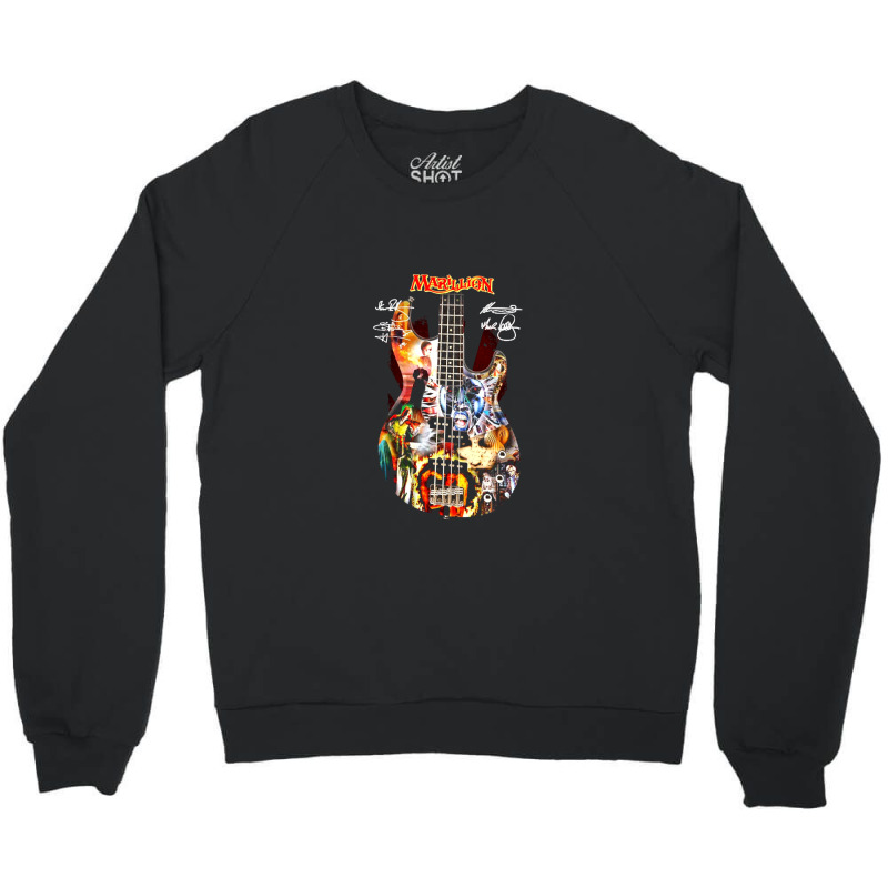 Marillion Guitar Signatures Crewneck Sweatshirt by JimmyChandler | Artistshot