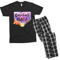 Baseball Nana Men's T-shirt Pajama Set | Artistshot