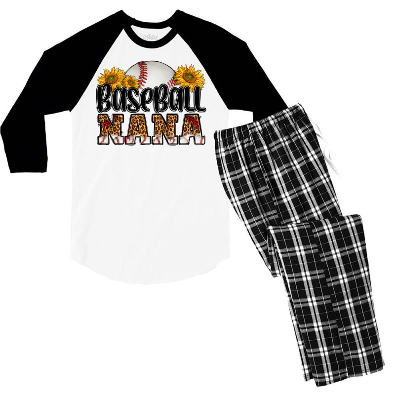 Baseball Nana Men's 3/4 Sleeve Pajama Set | Artistshot