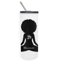 Womens Warrior Black Girl Meditation Self Love Om Wellness Wellness T Skinny Tumbler | Artistshot