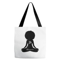 Womens Warrior Black Girl Meditation Self Love Om Wellness Wellness T Tote Bags | Artistshot