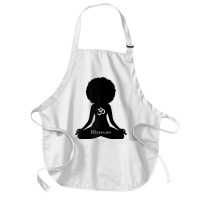 Womens Warrior Black Girl Meditation Self Love Om Wellness Wellness T Medium-length Apron | Artistshot