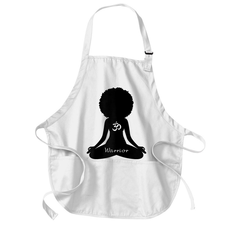 Womens Warrior Black Girl Meditation Self Love Om Wellness Wellness T Medium-length Apron | Artistshot