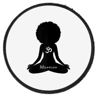 Womens Warrior Black Girl Meditation Self Love Om Wellness Wellness T Round Patch | Artistshot