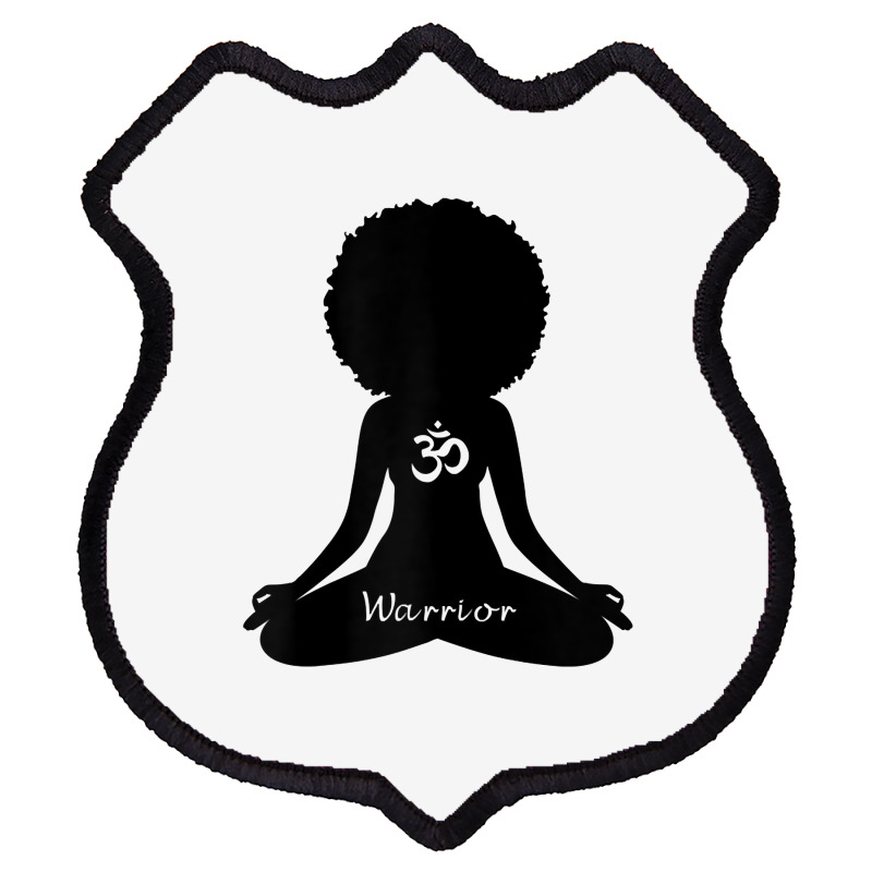 Womens Warrior Black Girl Meditation Self Love Om Wellness Wellness T Shield Patch | Artistshot