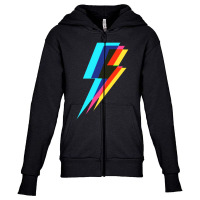 Lightning Kaleidoscope 4 Classic Youth Zipper Hoodie | Artistshot