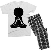 Womens Yoga Retreat Black Girl Wellness Om Meditation Yoga T Shirt Men's T-shirt Pajama Set | Artistshot