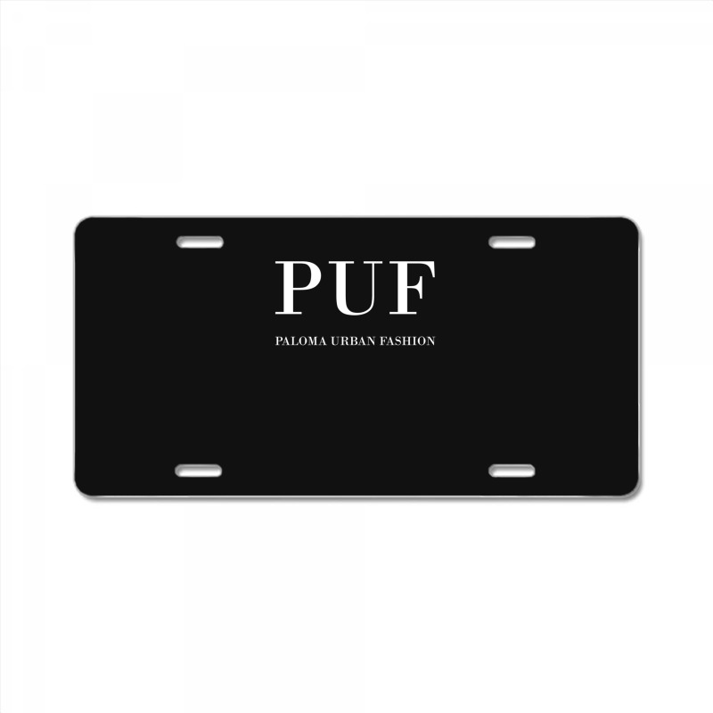 Puf  Paloma Urban Fashion License Plate | Artistshot