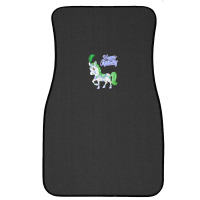 Birthday Carousel Horse! Greenpurple (on Black) Front Car Mat | Artistshot