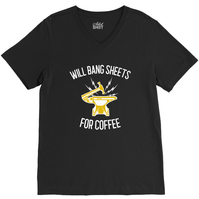 Will Bang Sheets For Coffee Worker Gift V-neck Tee | Artistshot