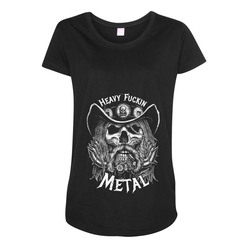 Heavy Fuckin Metal 1 Maternity Scoop Neck T-shirt by TIMMYBWRIGHT | Artistshot