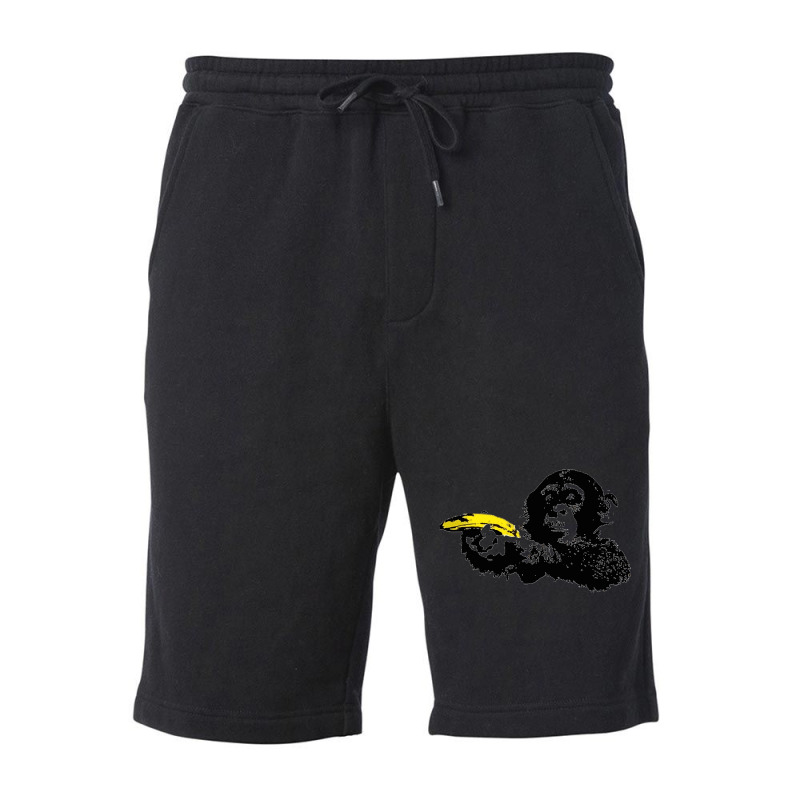 Banksy Banana Monkey Classic Fleece Short by DIANECULERIE | Artistshot