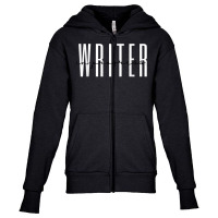 Writer In Progress Content Novel Author Novelist T Shirt Youth Zipper Hoodie | Artistshot