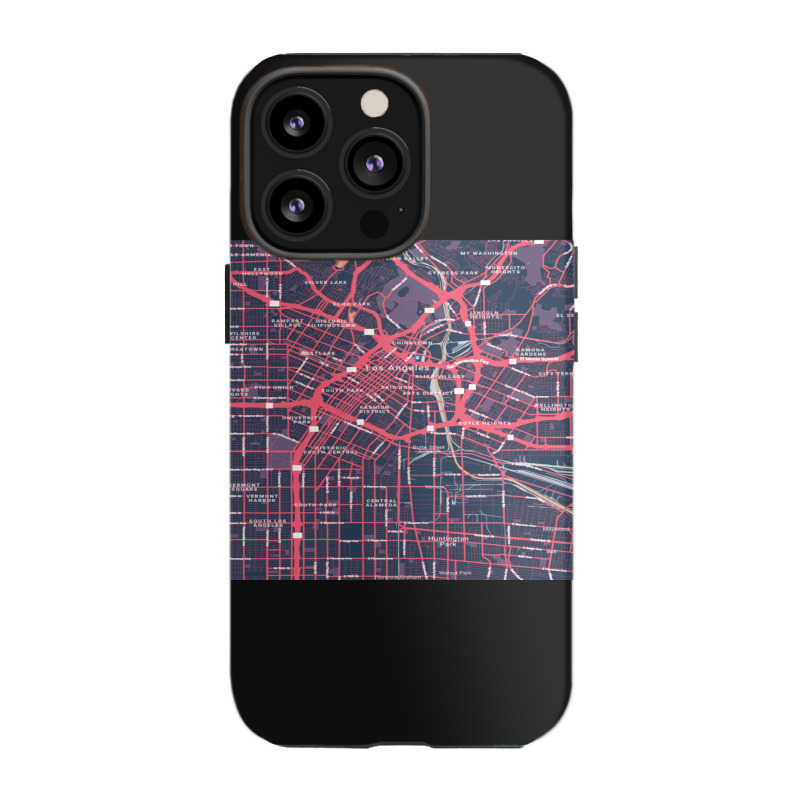 The City Of Angels Central La District Map Iphone 13 Pro Case | Artistshot