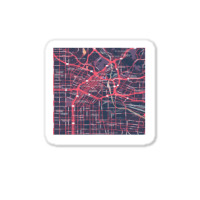 The City Of Angels Central La District Map Sticker | Artistshot