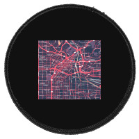 The City Of Angels Central La District Map Round Patch | Artistshot