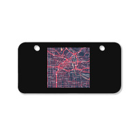 The City Of Angels Central La District Map Bicycle License Plate | Artistshot