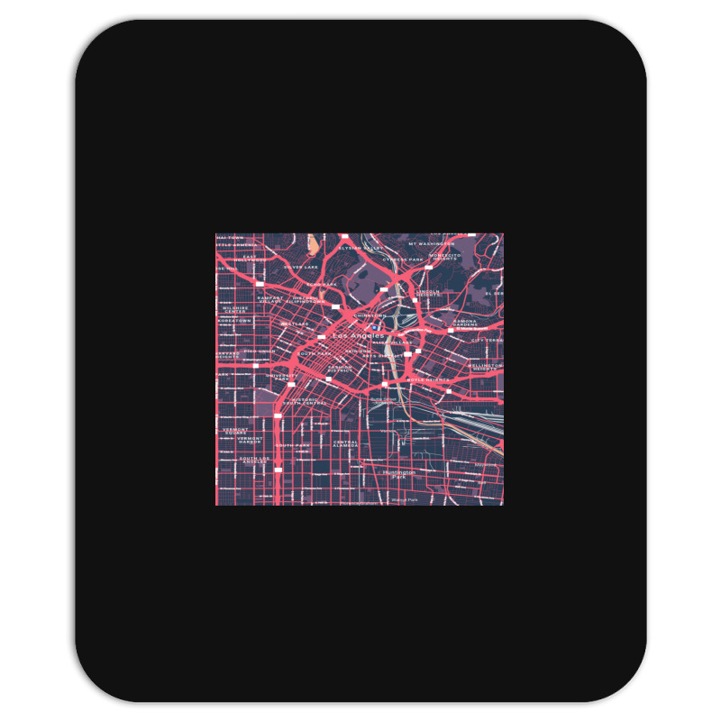 The City Of Angels Central La District Map Mousepad | Artistshot