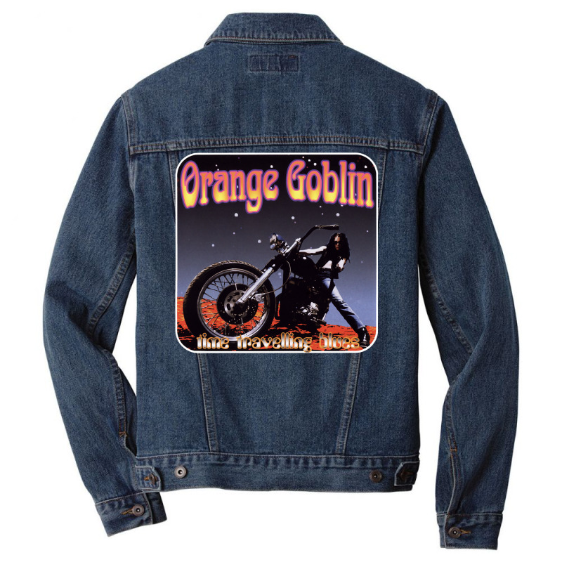 Orange Goblin Time Traveling Blues Men Denim Jacket by gushumnft | Artistshot