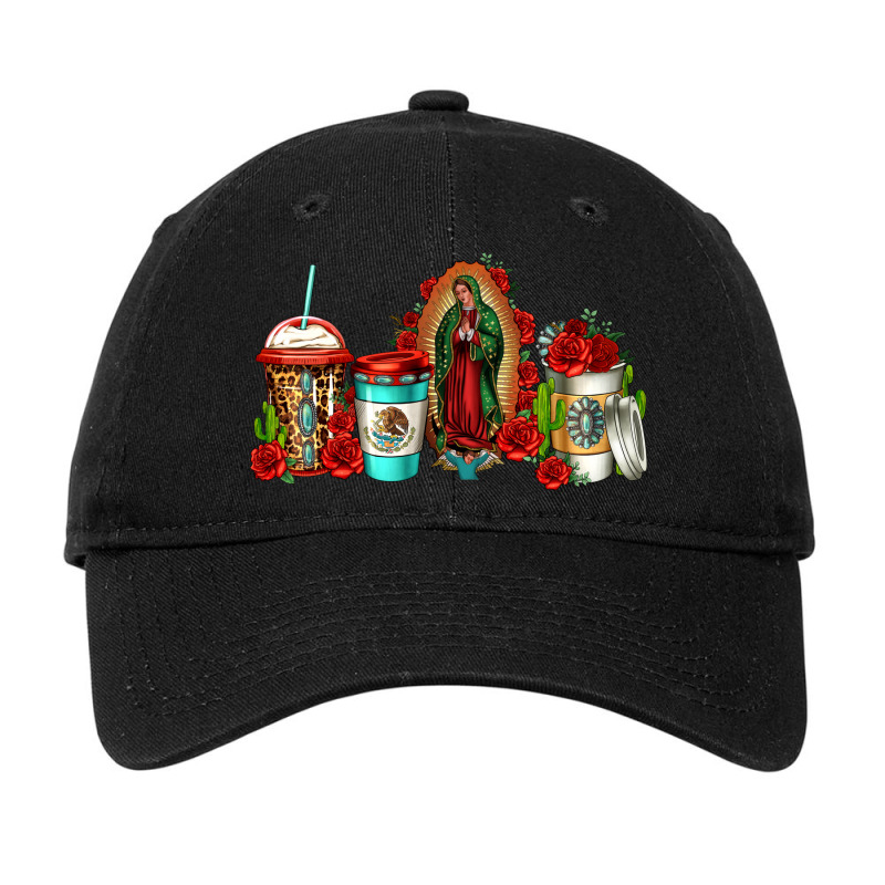 Lady Of Guadalupe Coffee Adjustable Cap by Jasminsmagicworld | Artistshot