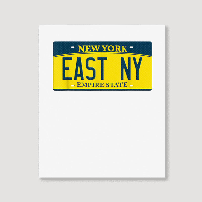 East New York Brooklyn Ny New York License Plate T Shirt Portrait Canvas Print | Artistshot