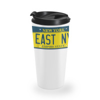 East New York Brooklyn Ny New York License Plate T Shirt Travel Mug | Artistshot