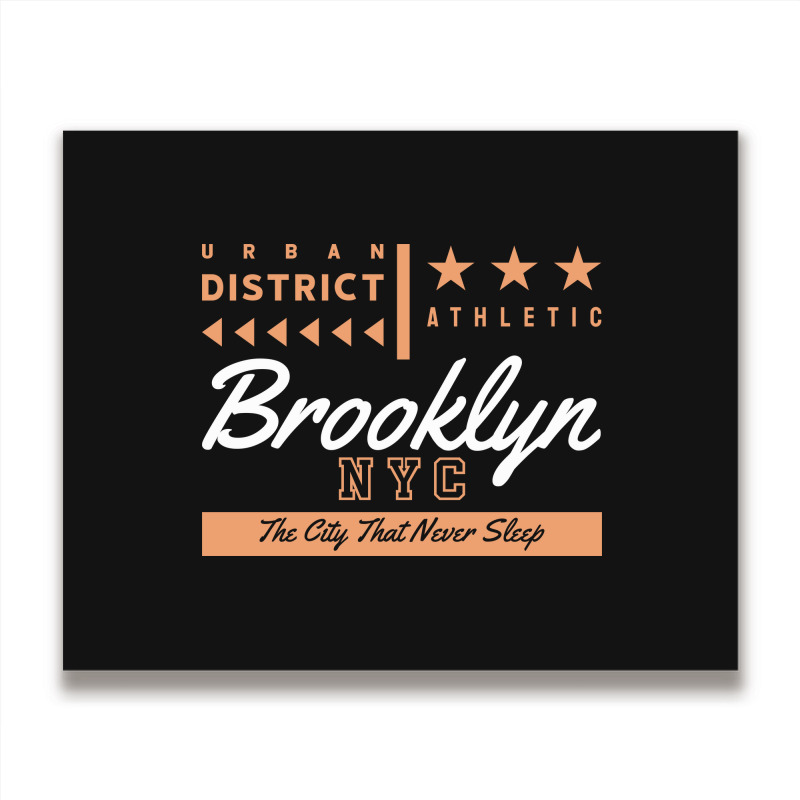 Nyc Brooklyn Us Metal Print Horizontal | Artistshot